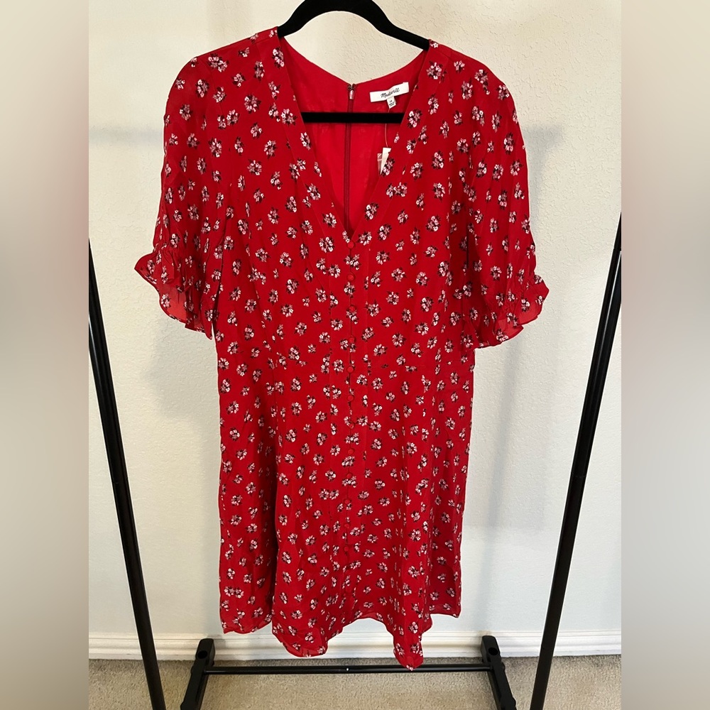 NWT Madewell Dress - Size 16 - Red